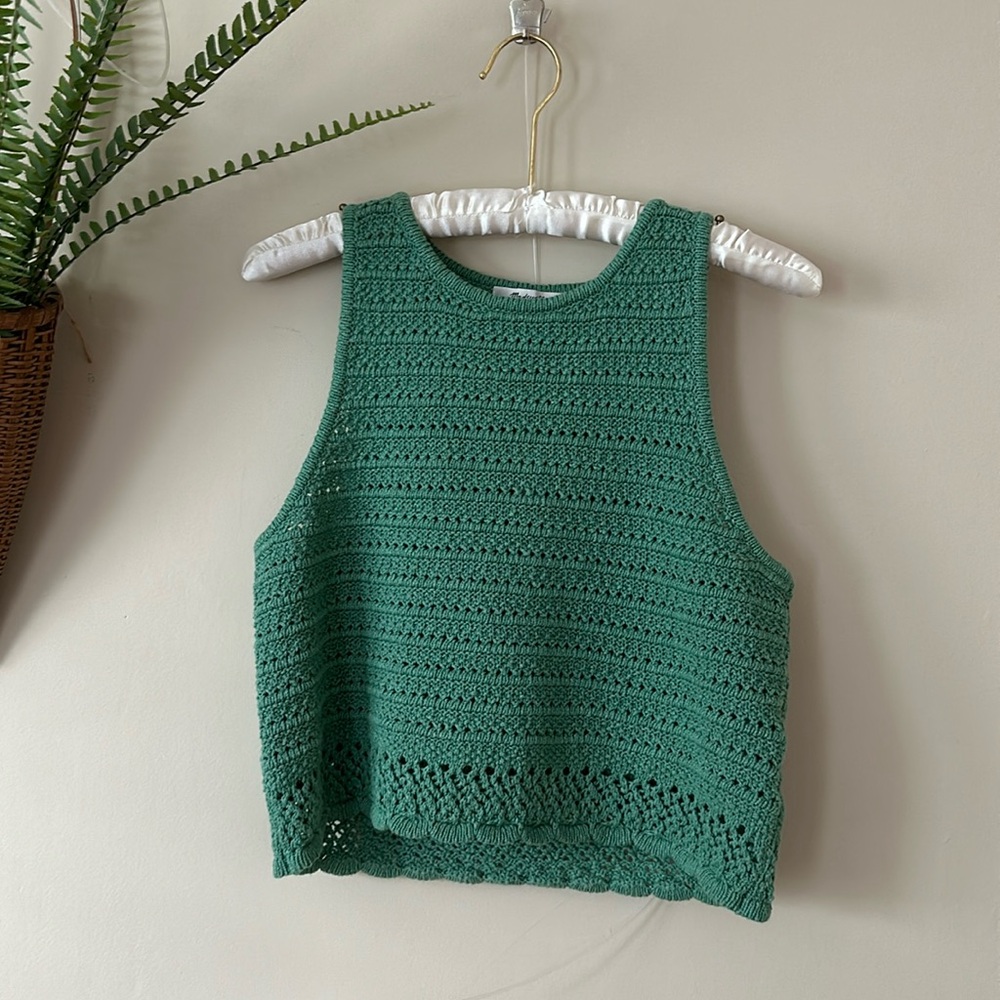 Madewell NWT Kellen Crocheted Sweater Tank